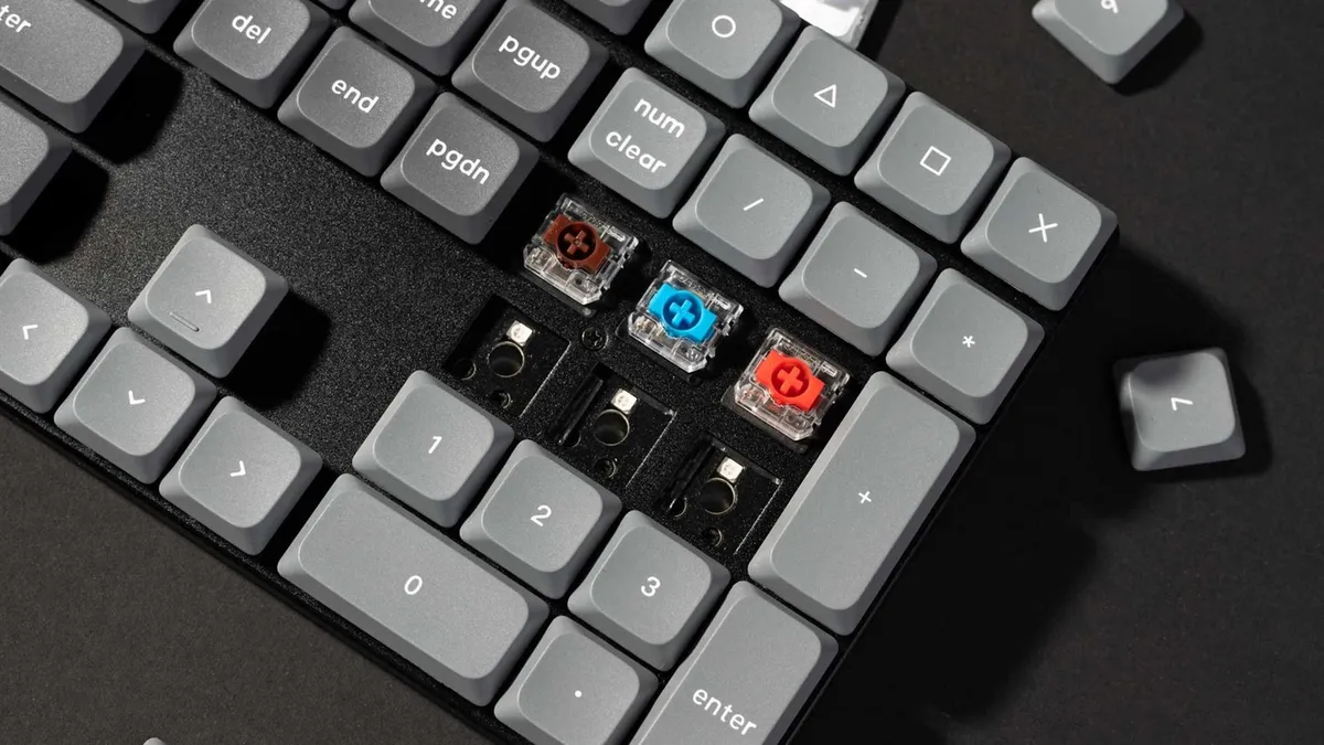 Клавіатура бездротова Keychron K5 Max, Gateron MX 2.0 Brown, Hot-Swap, RGB UA Black (K5M-H3-UA) - мініатюра 3
