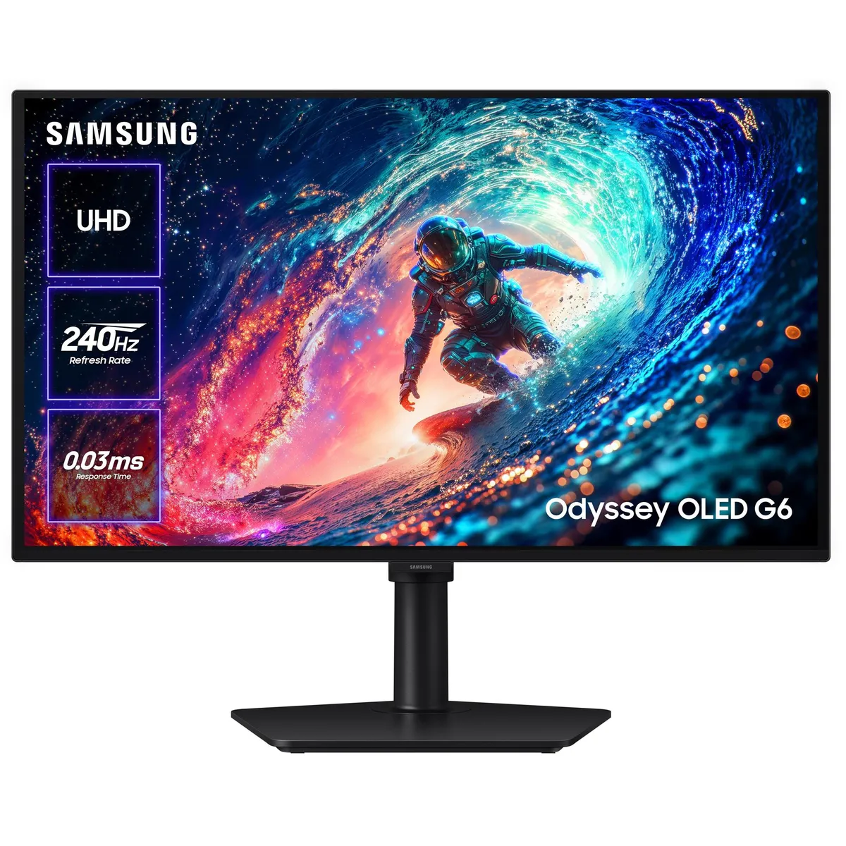 Монiтор Samsung 27" Odyssey G6 (LS27HG610SIXUA) OLED Black 240Hz - мініатюра 15