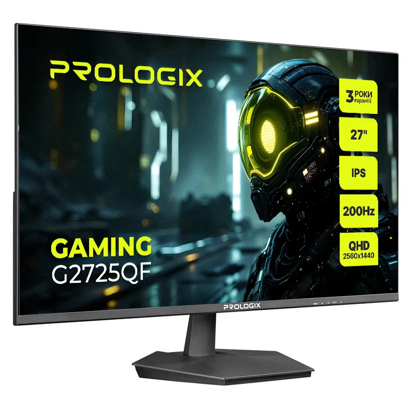 Монітор Prologix Gaming 27" G2725QF IPS Black 200Hz - мініатюра 2