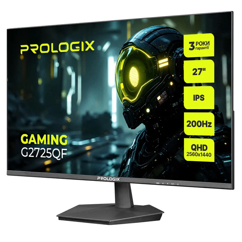 Монітор Prologix Gaming 27" G2725QF IPS Black 200Hz - мініатюра 3