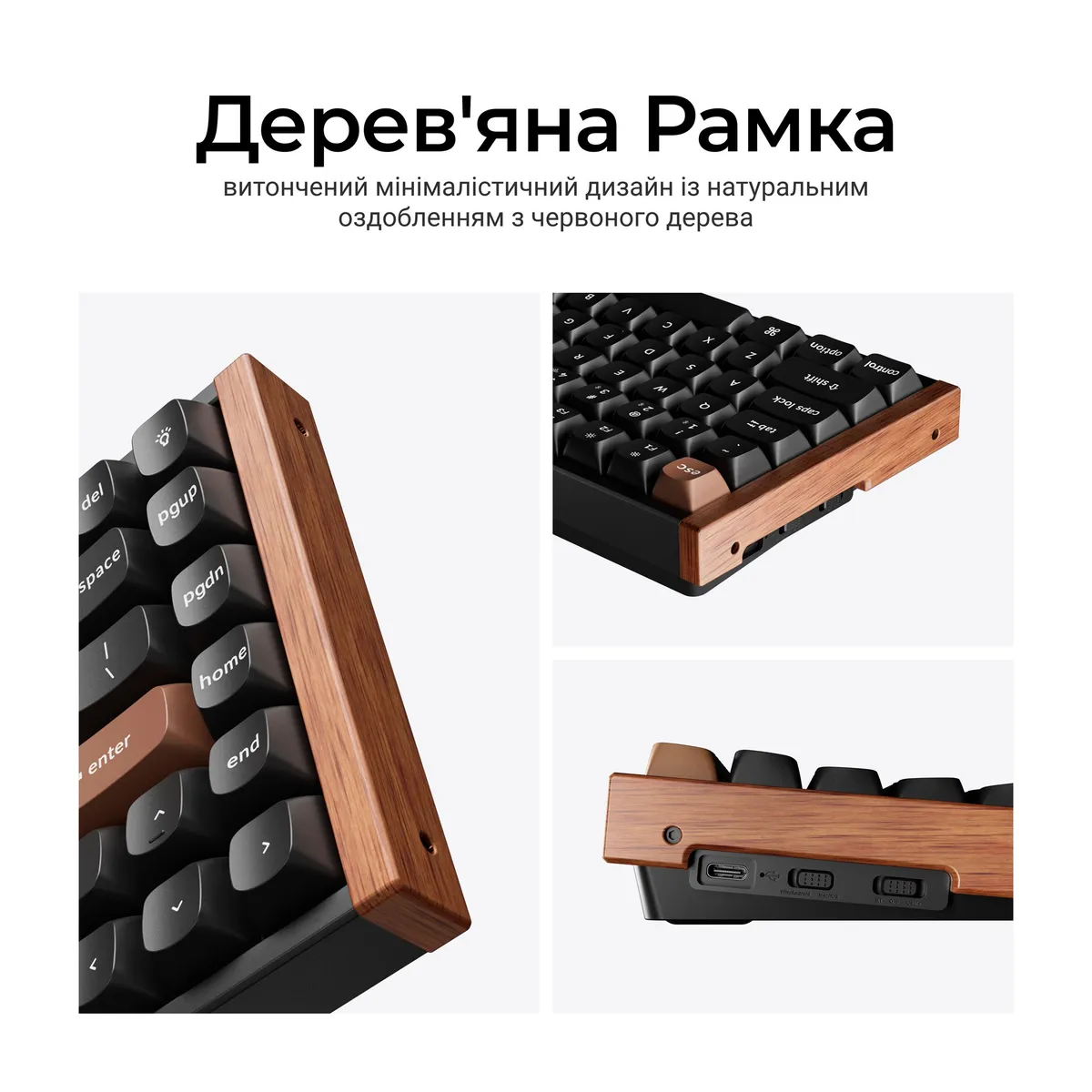 Клавіатура бездротова Keychron K2 HE Magnetic Switch Black RGB (K2H-F1-UA) - мініатюра 13