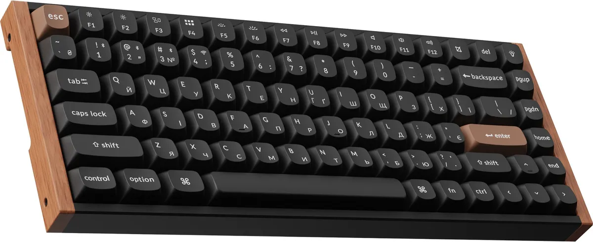 Клавіатура бездротова Keychron K2 HE Magnetic Switch Black RGB (K2H-F1-UA) - мініатюра 3