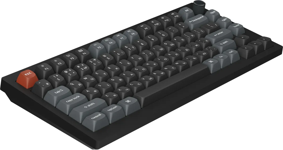 Клавіатура бездротова Keychron V1 Ultra Keychron Red Switch Black RGB (V1U-D1-UA) - мініатюра 5