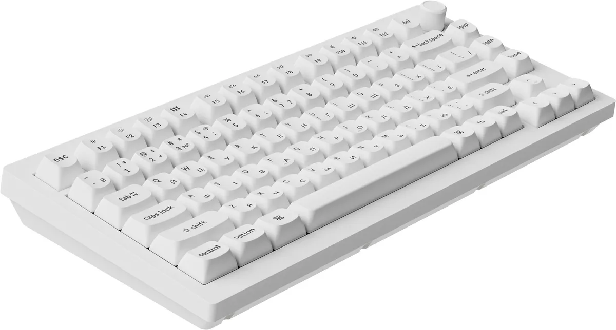 Клавіатура бездротова Keychron V1 Ultra Keychron Red Switch White RGB (V1U-F1-UA) - мініатюра 5