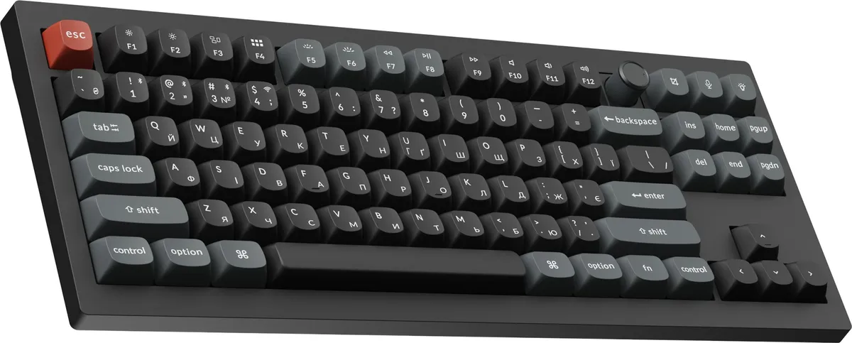 Клавіатура бездротова Keychron V3 Ultra Keychron Red Switch Black RGB (V3U-D1-UA) - мініатюра 3