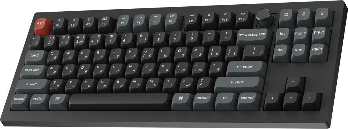 Клавіатура бездротова Keychron V3 Ultra Keychron Red Switch Black RGB (V3U-D1-UA) - мініатюра 4
