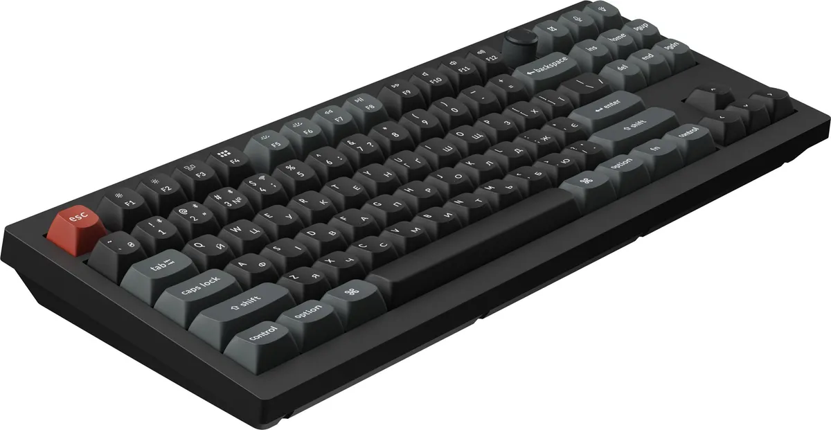 Клавіатура бездротова Keychron V3 Ultra Keychron Red Switch Black RGB (V3U-D1-UA) - мініатюра 5