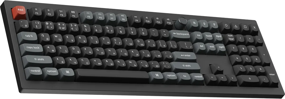 Клавіатура бездротова Keychron V6 Ultra Keychron Red Switch Black RGB (V6U-D1-UA) - мініатюра 3