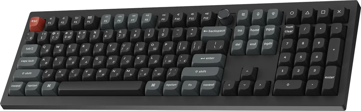 Клавіатура бездротова Keychron V6 Ultra Keychron Red Switch Black RGB (V6U-D1-UA) - мініатюра 4