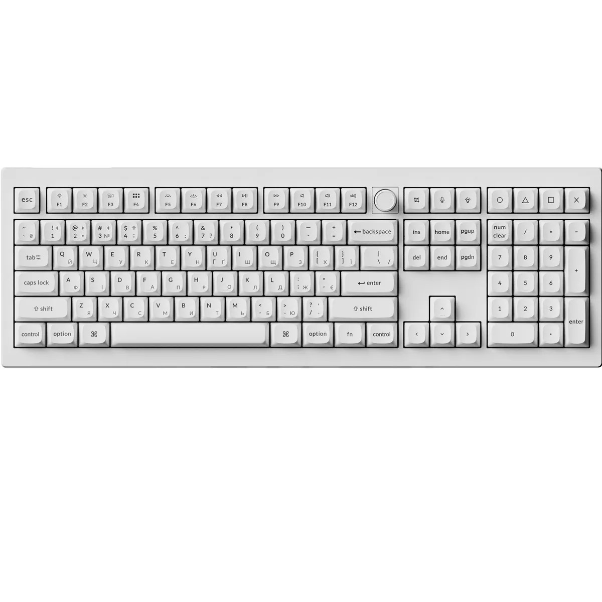 Клавіатура бездротова Keychron V6 Ultra Keychron Red Switch White RGB (V6U-F1-UA) - зображення 1