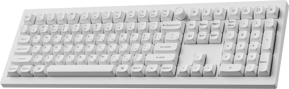 Клавіатура бездротова Keychron V6 Ultra Keychron Red Switch White RGB (V6U-F1-UA) - мініатюра 4