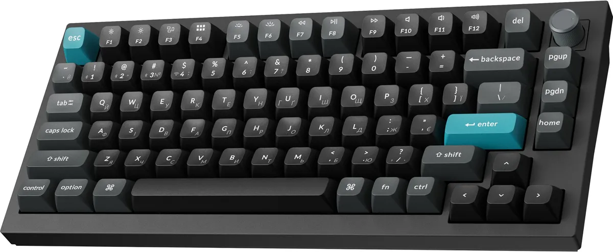 Клавіатура бездротова Keychron Q1 Ultra Keychron Red Switch Black RGB (Q1U-M1-UA) - мініатюра 4