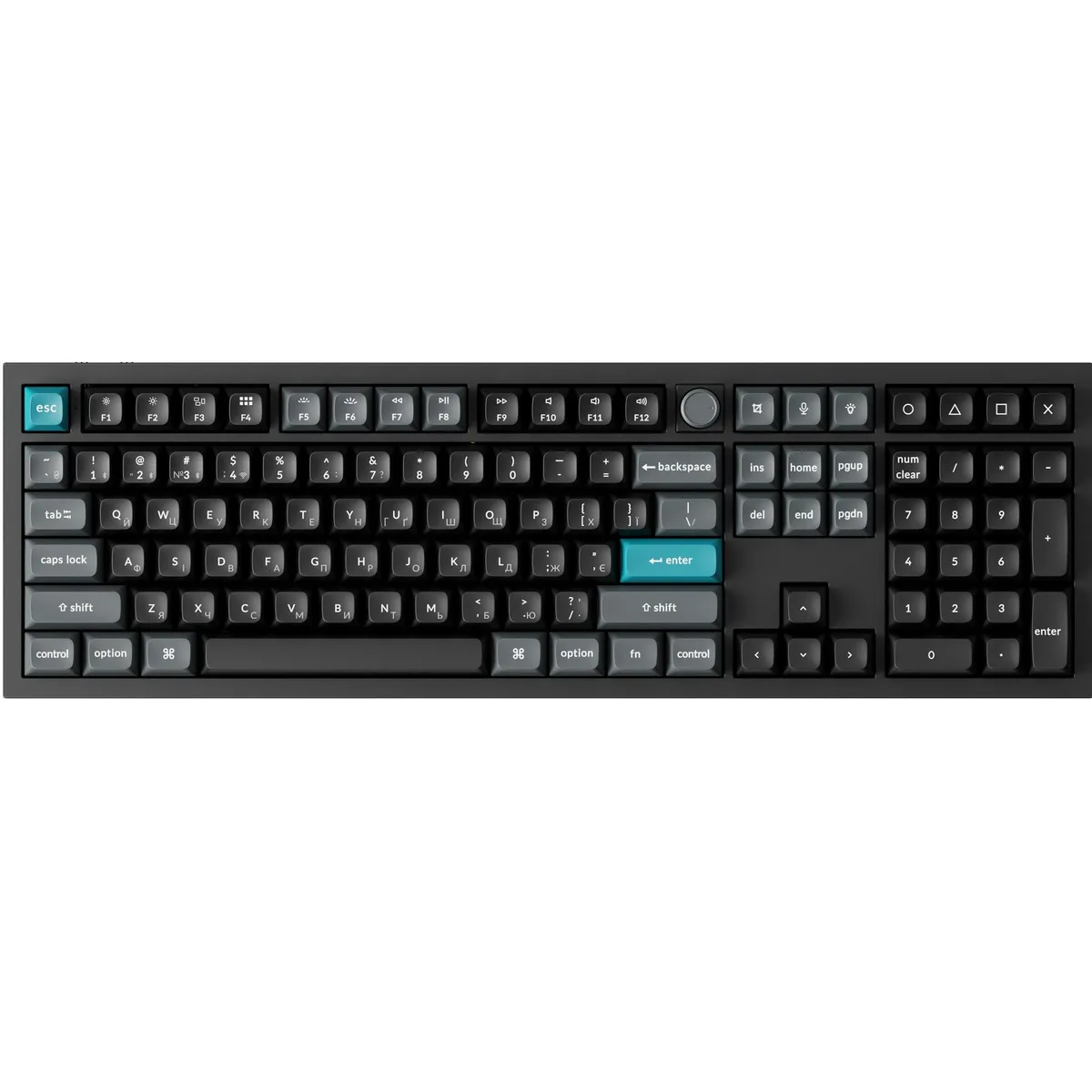 Клавіатура бездротова Keychron Q6 Ultra Keychron Red Switch Black RGB (Q6U-M1-UA) - зображення 1