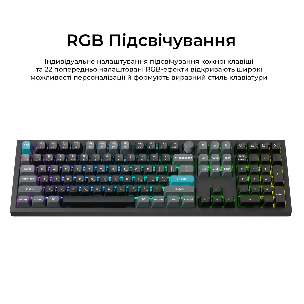 Клавіатура бездротова Keychron Q6 Ultra Keychron Red Switch Black RGB (Q6U-M1-UA) - мініатюра 15