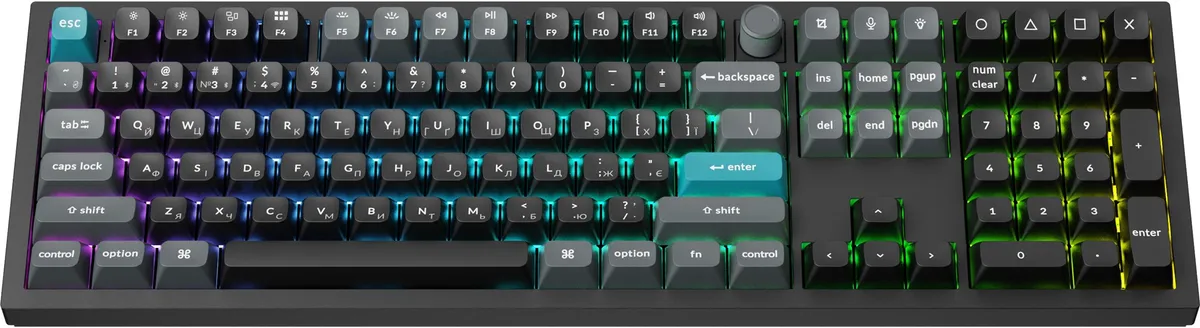 Клавіатура бездротова Keychron Q6 Ultra Keychron Red Switch Black RGB (Q6U-M1-UA) - мініатюра 2