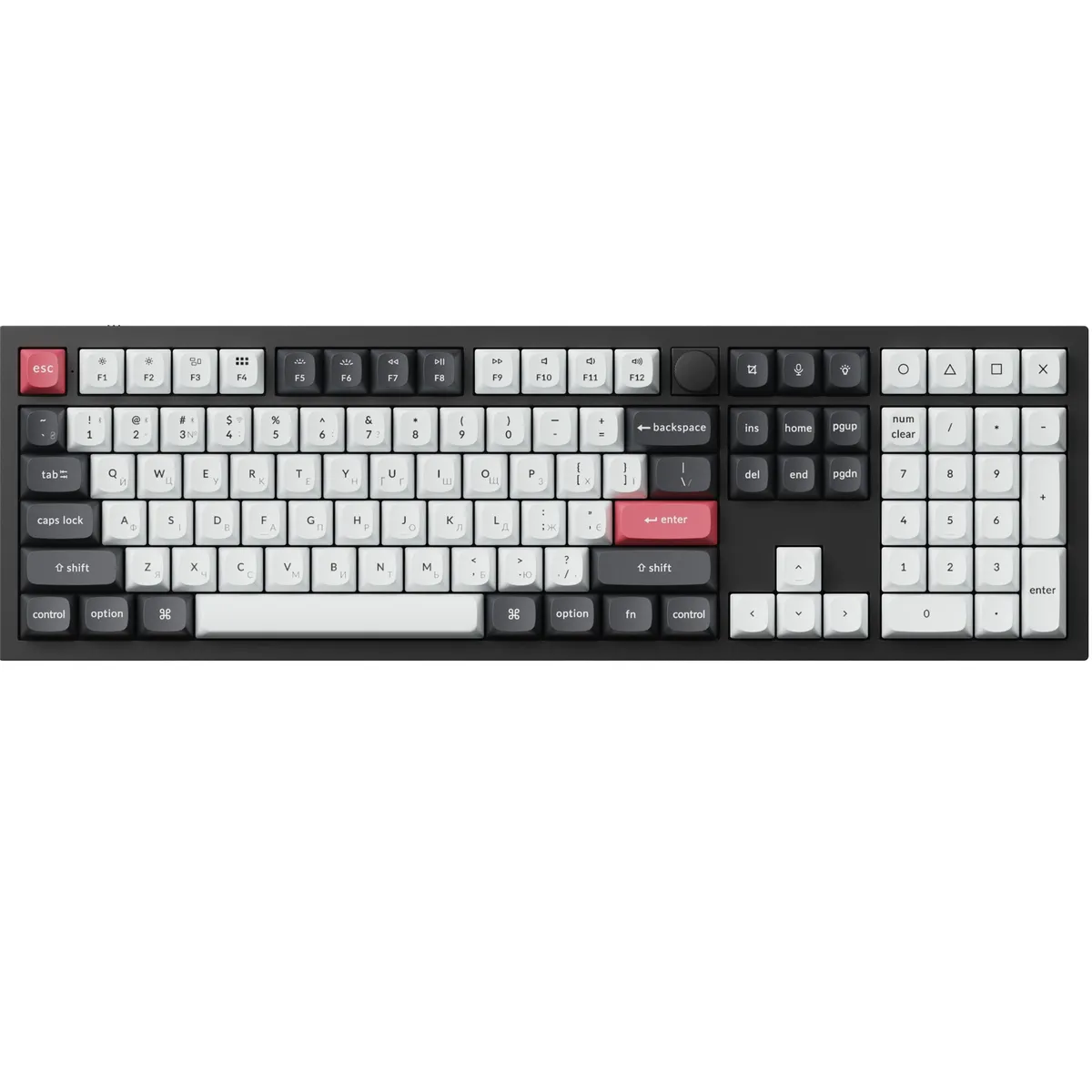 Клавіатура бездротова Keychron Q6 HE Magnetic Switch Black RGB (Q6H-M1-UA) - зображення 1