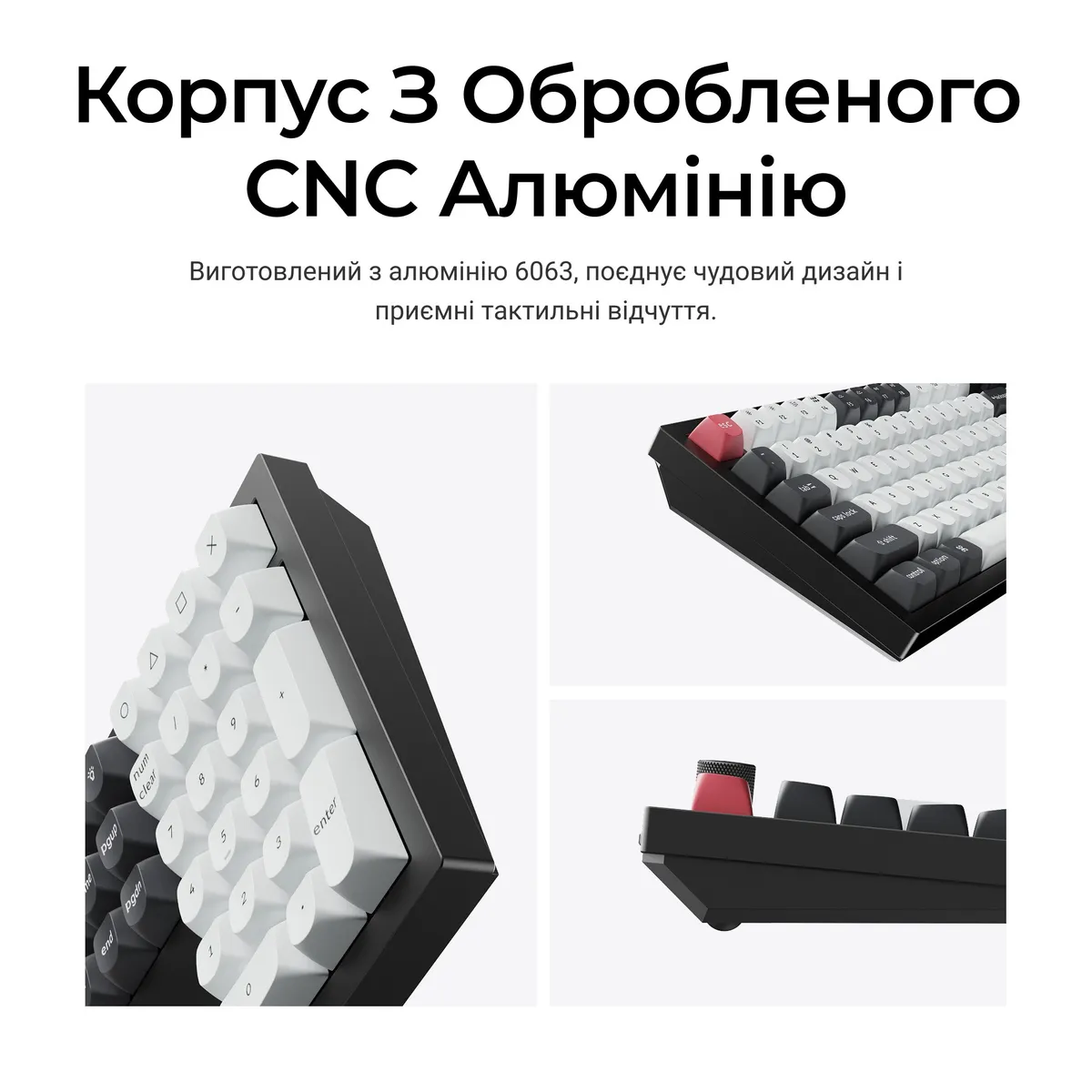 Клавіатура бездротова Keychron Q6 HE Magnetic Switch Black RGB (Q6H-M1-UA) - мініатюра 11