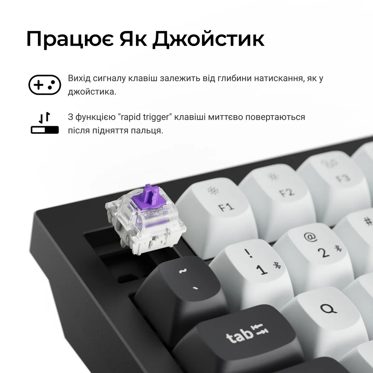 Клавіатура бездротова Keychron Q6 HE Magnetic Switch Black RGB (Q6H-M1-UA) - мініатюра 12