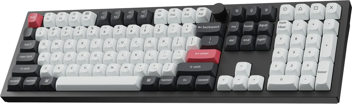 Клавіатура бездротова Keychron Q6 HE Magnetic Switch Black RGB (Q6H-M1-UA) - мініатюра 3