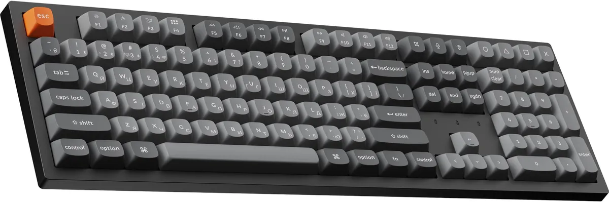 Клавіатура бездротова Keychron K10 Max Keychron Super Banana Switch Black RGB (K10M-H4-UA) - мініатюра 4