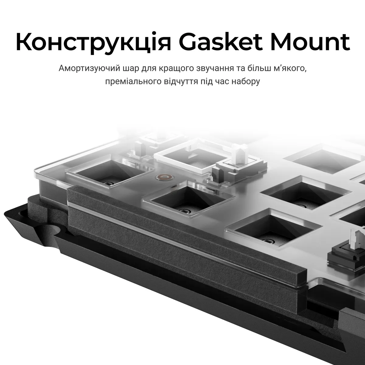Клавіатура Keychron V1 8K Keychron Super Red Switch Black RGB (V1W-D1-UA) - мініатюра 11