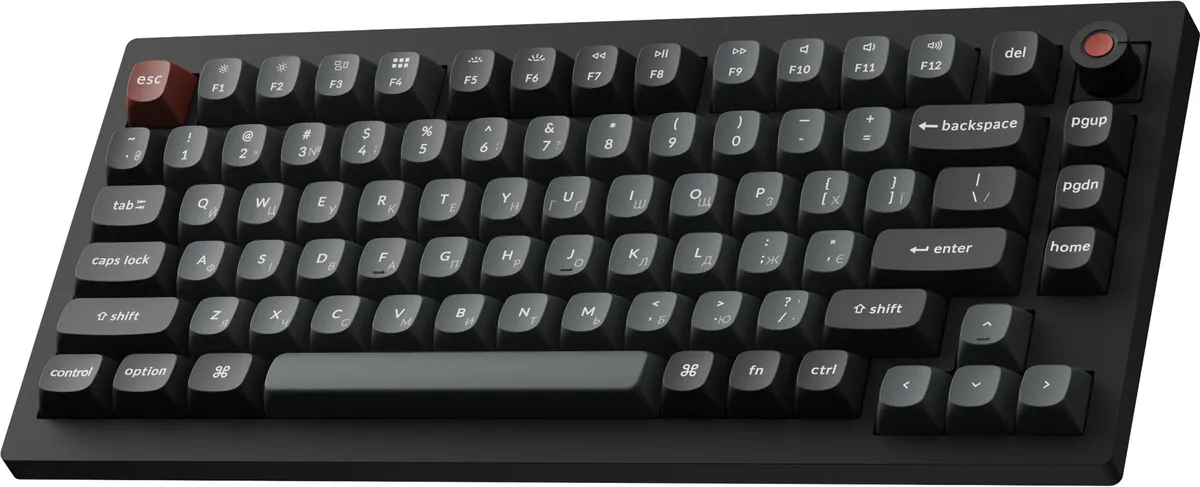 Клавіатура Keychron V1 8K Keychron Super Red Switch Black RGB (V1W-D1-UA) - мініатюра 4