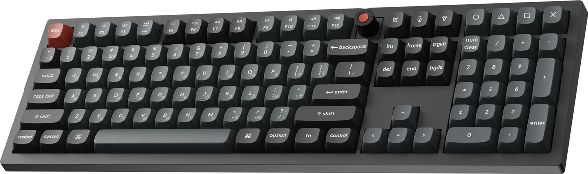 Клавіатура Keychron V6 8K Keychron Super Red Switch Black RGB (V6W-D1-UA) - мініатюра 4