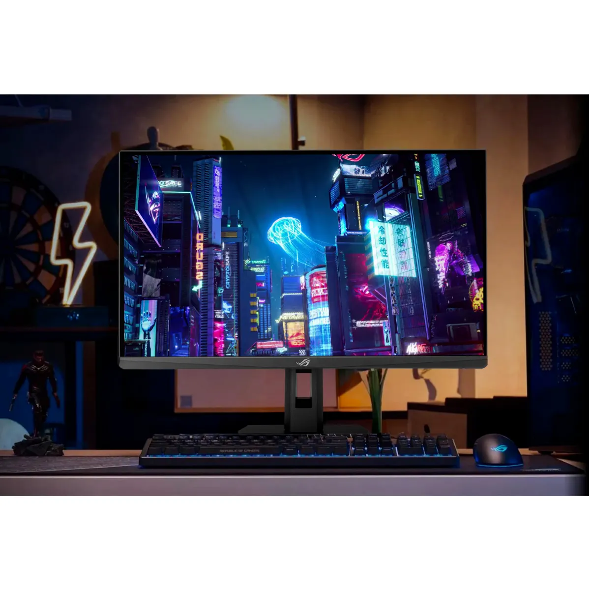 Монітор Asus 27" ROG Strix XG27UCGR (90LM0CS0-B01371) IPS Black 485Hz - мініатюра 13