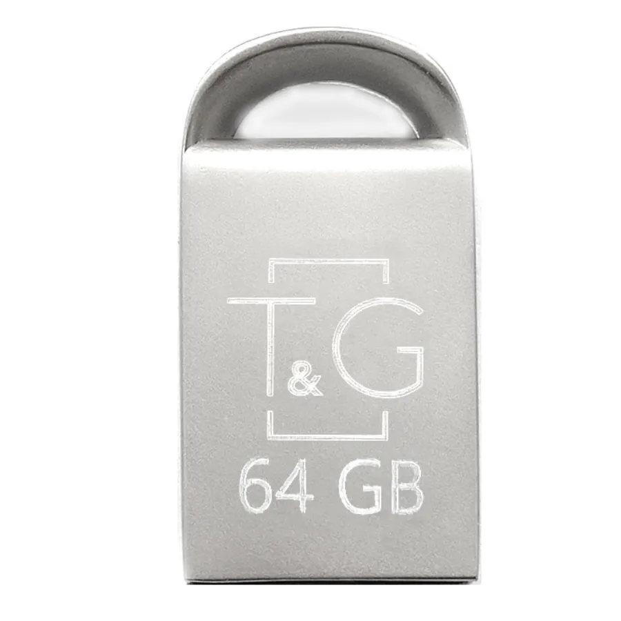Флеш-накопичувач USB 64GB T&G 107 Metal Series Silver (TG107-64G) - зображення 1