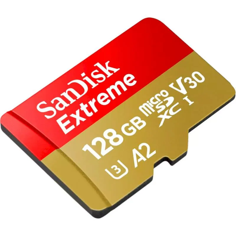 Карта пам`ятi MicroSDXC 128GB UHS-I U3 R190/W90MB/s SanDisk Extreme V30 + SD-адаптер (SDSQXAA-128G-GN6AA) - мініатюра 3