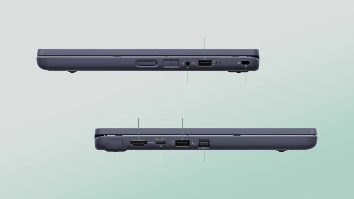 Ноутбук Asus Chromebook CZ11 Flip CZ1104FM2A-NS0267 (90NX01Q1-M01440) Mineral Grey - мініатюра 6