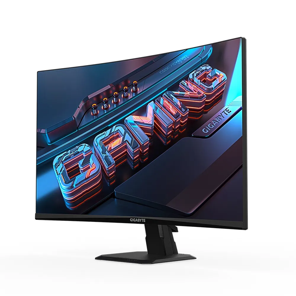 Монiтор Gigabyte 27" GS27FC VA Black Curved - мініатюра 3