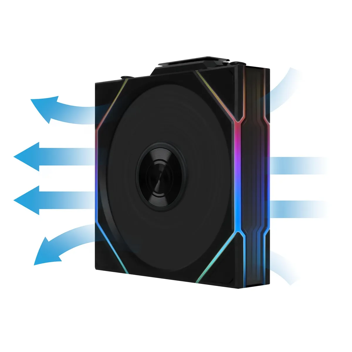 Вентилятор Lian Li Uni Fan TL Wireless Reverse 120-3 Black (G99.12RTL1W3B.00) - мініатюра 8