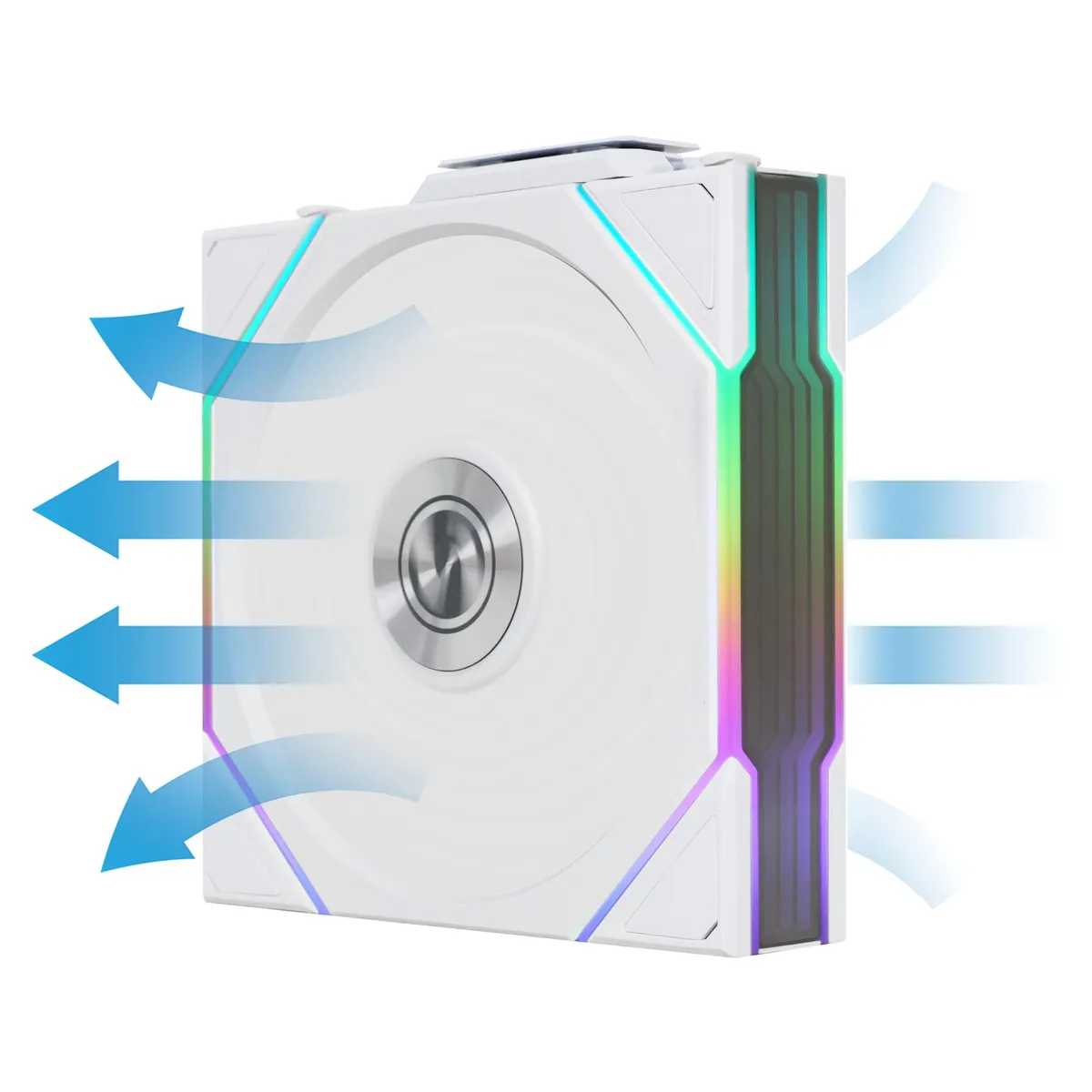 Вентилятор Lian Li Uni Fan TL Wireless Reverse 120-3 White (G99.12RTL1W3W.00) - мініатюра 8
