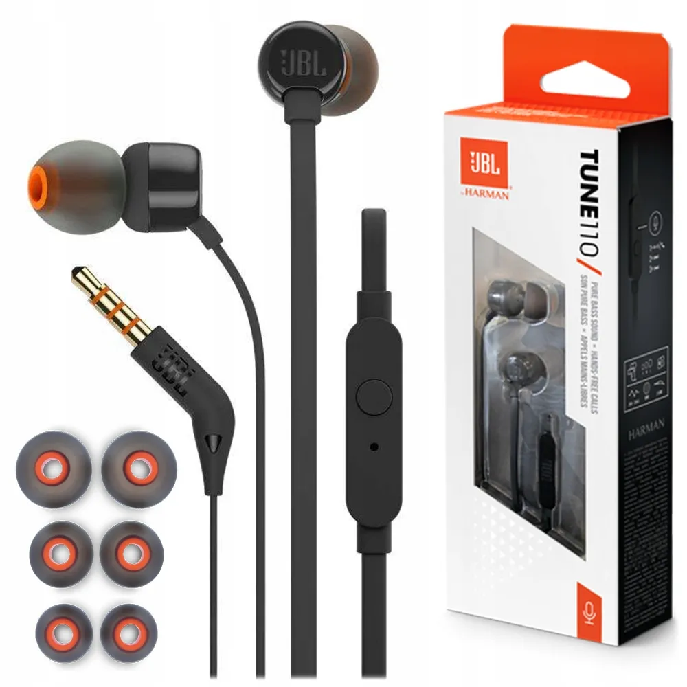 Гарнітура JBL T110 Black (JBLT110BLK) - мініатюра 9