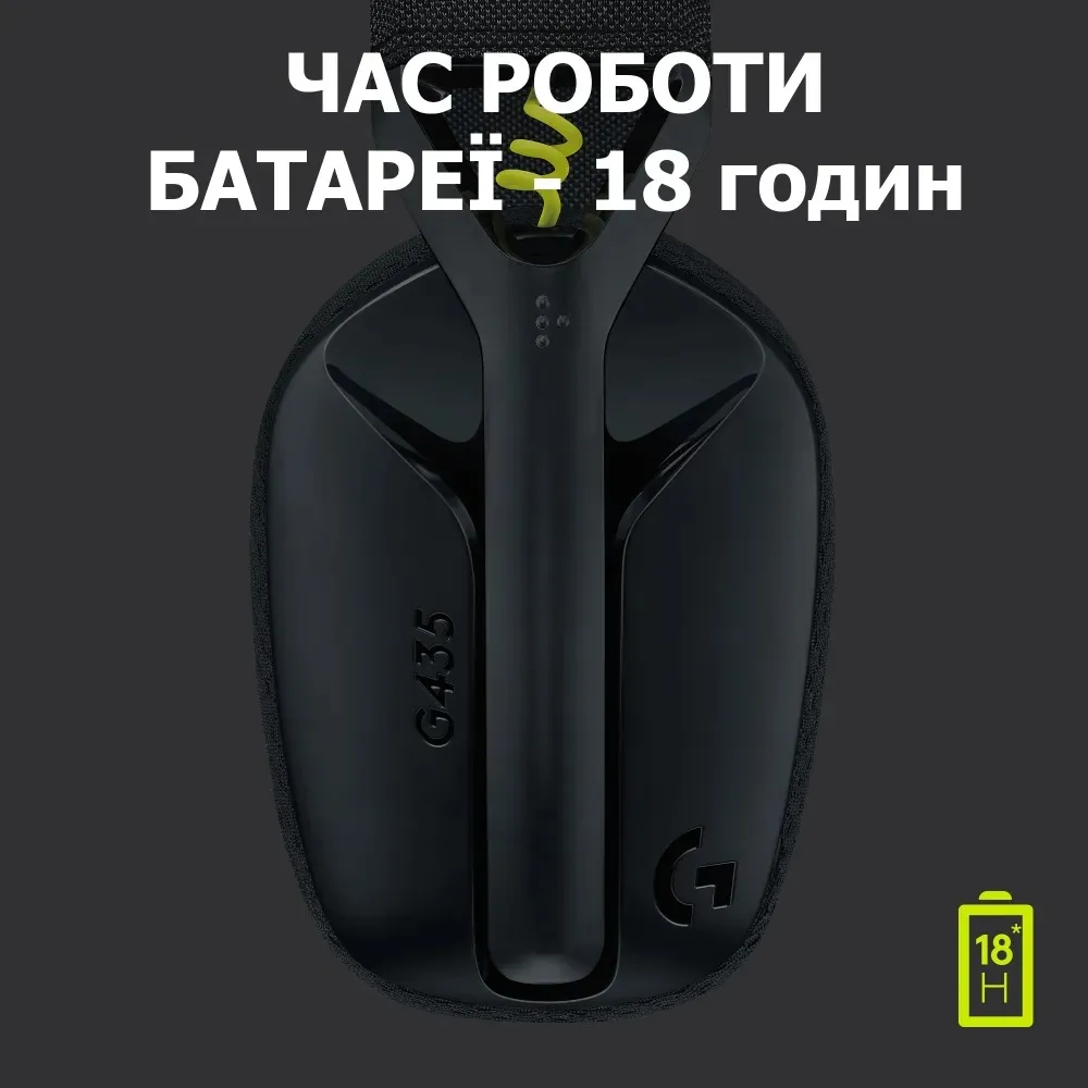 Logitech G435 LIGHTSPEED Black (981-001050) - мініатюра 11