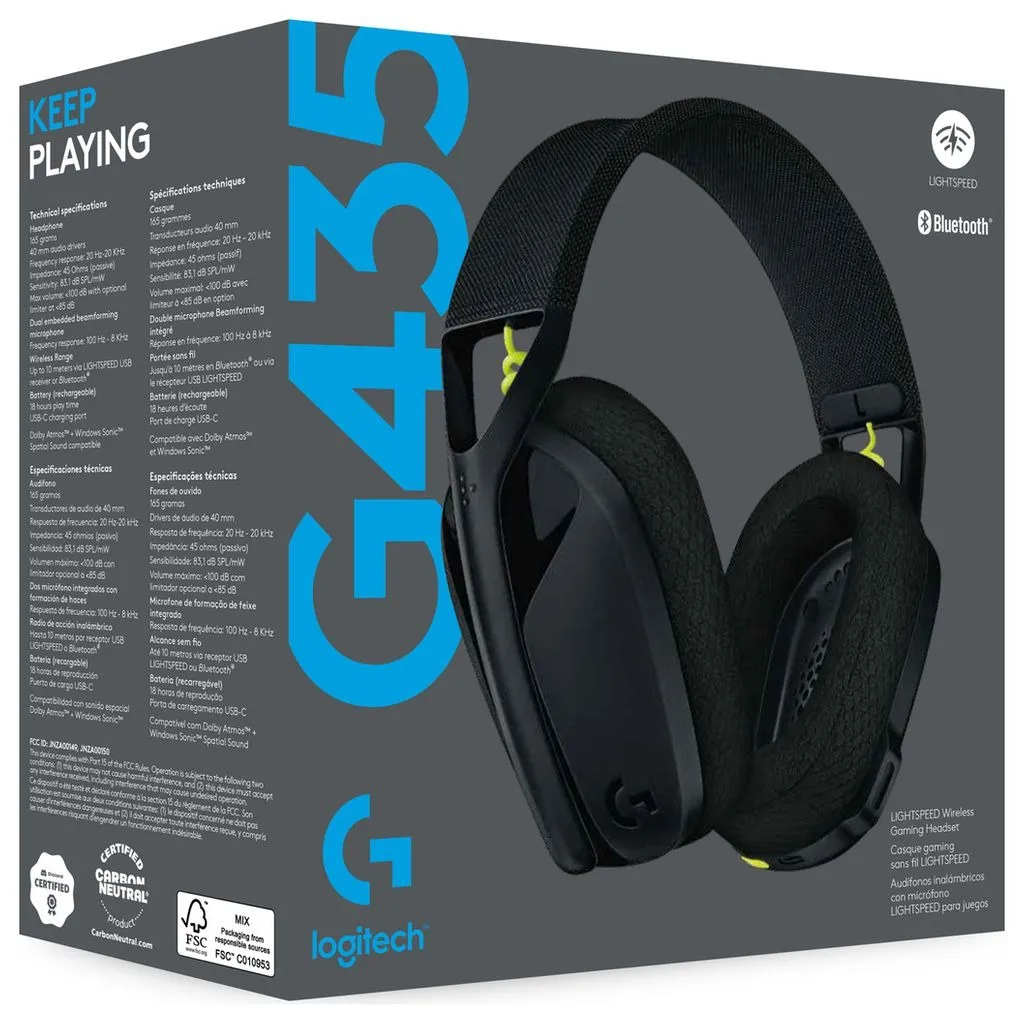 Logitech G435 LIGHTSPEED Black (981-001050) - мініатюра 6