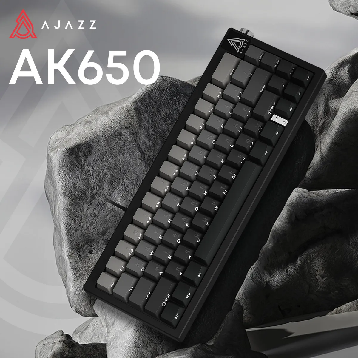 Дротова механічна клавіатура Ajazz AK650 Day Dream switches Gradient Black Grey (AK650-DD-BG) - мініатюра 6