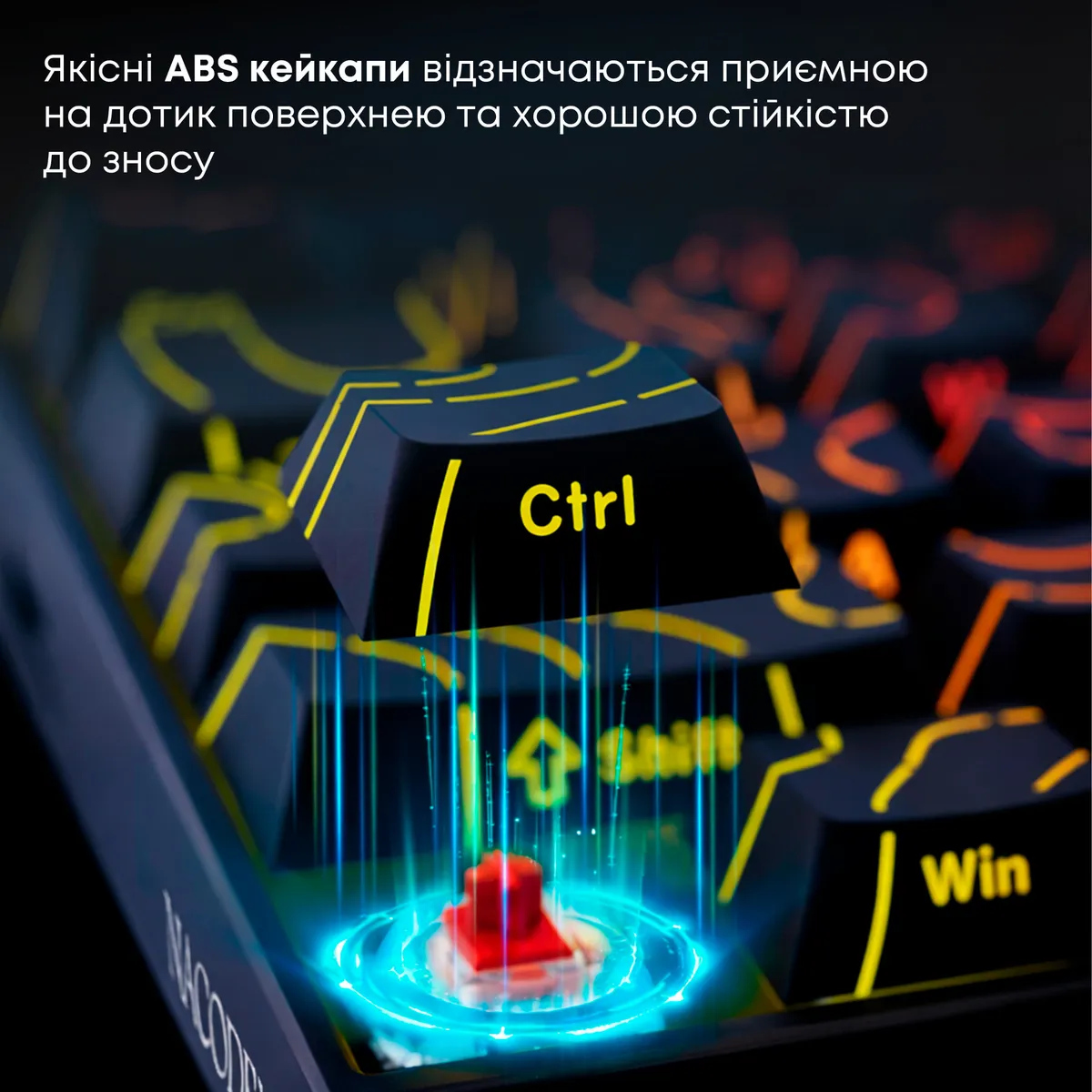 Дротова механічна клавіатура Ajazz NK68 Red switches Side Contour Black (NK68-R-S-B) - мініатюра 9