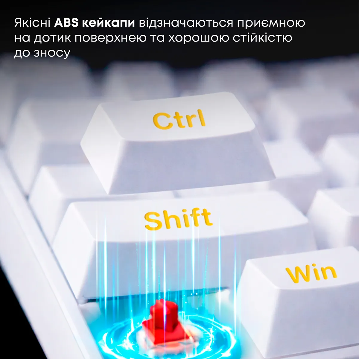 Дротова механічна клавіатура Ajazz NK68 Red switches White (NK68-R-W) - мініатюра 10
