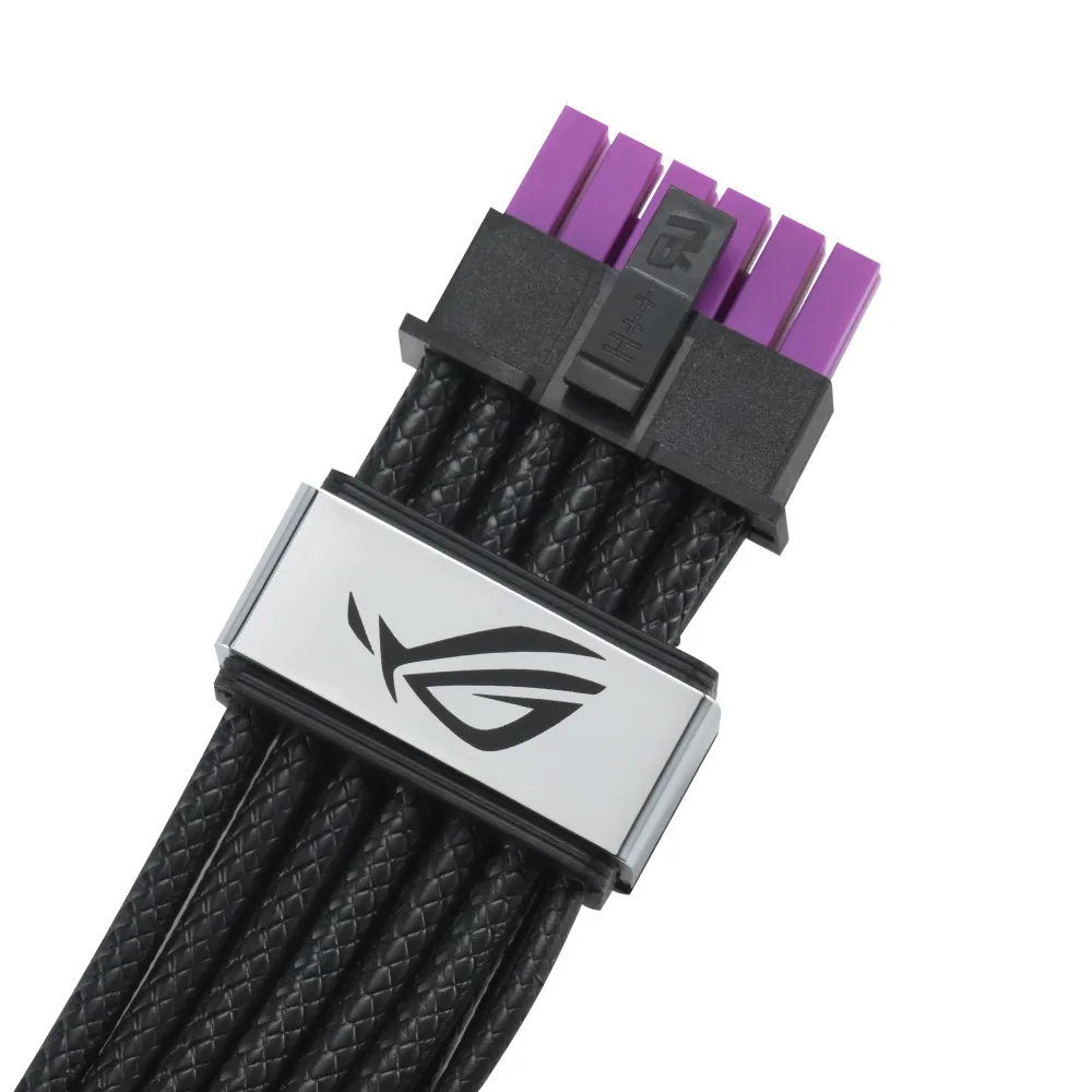 Кабель для відеокарти Asus ROG Equalizer 12V-2x6 ATX 3.1 & PCIe 5.1 Black (90YE00BN-B0QA00) - мініатюра 5