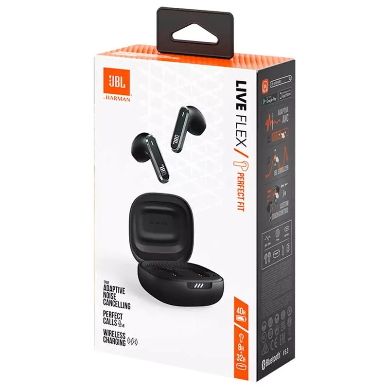 Bluetooth-гарнітура JBL Live Flex Black (JBLLIVEFLEXBLK) - мініатюра 8