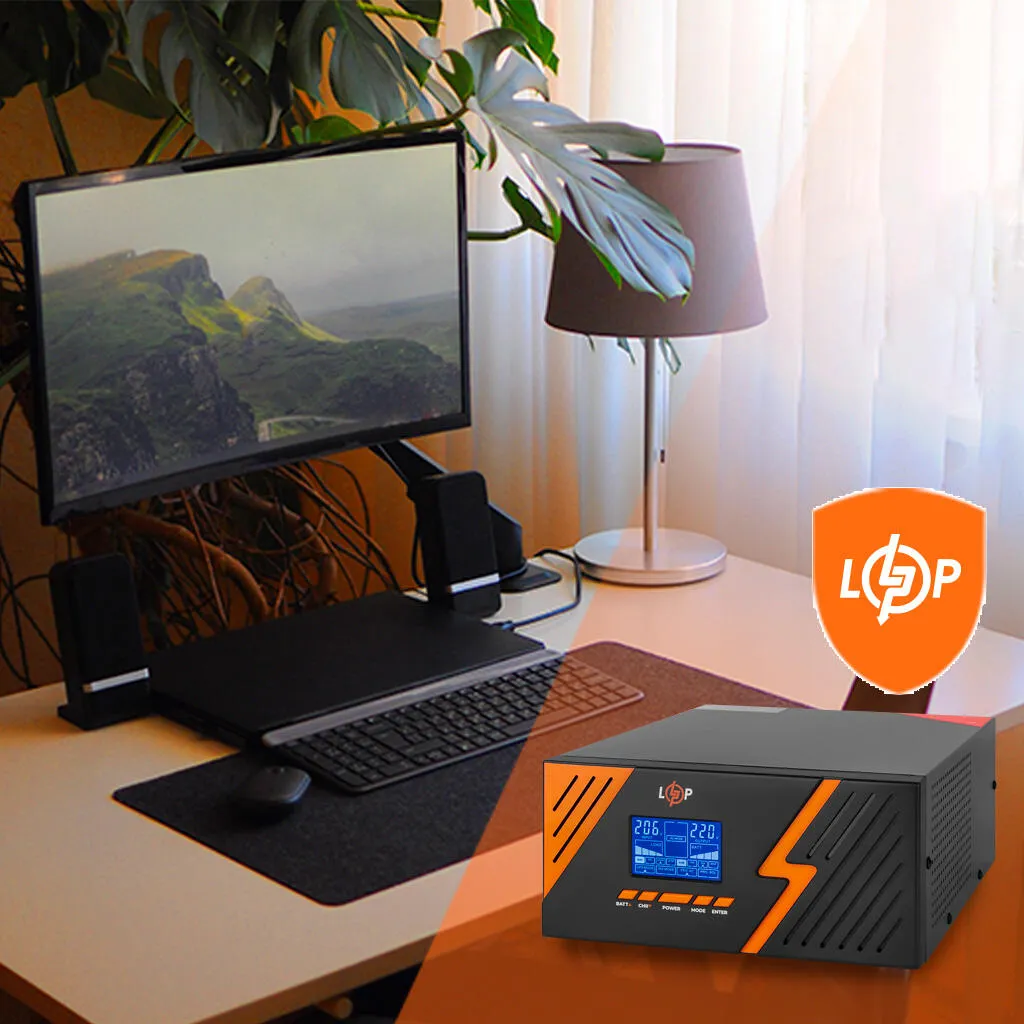 Джерело безперебійного живлення LogicPower LPM-PSW-1500VA (1050 Вт) Black - мініатюра 13