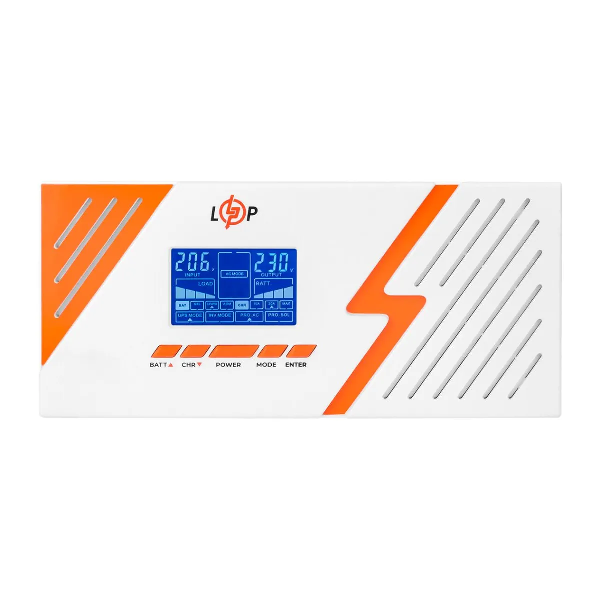 Джерело безперебійного живлення LogicPower LPM-PSW-1500VA (1050 Вт) White - зображення 1