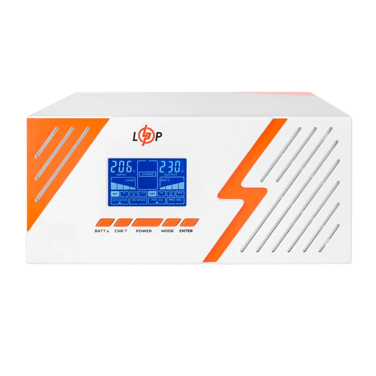 Джерело безперебійного живлення LogicPower LPM-PSW-1500VA (1050 Вт) White - мініатюра 2