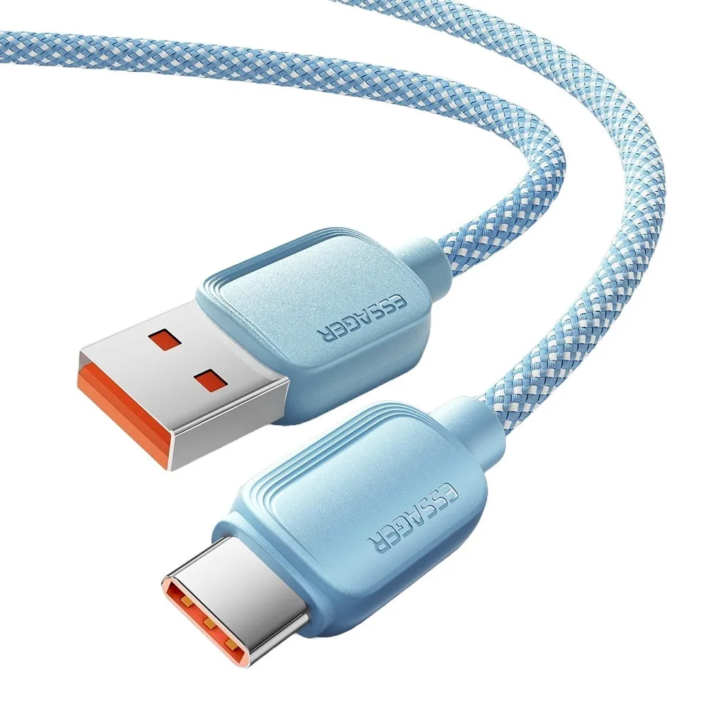 Кабель Essager Breeze USB - USB Type-C (M/M), 100W, 1 м Blue (EXC7A-WL03-P) - мініатюра 3