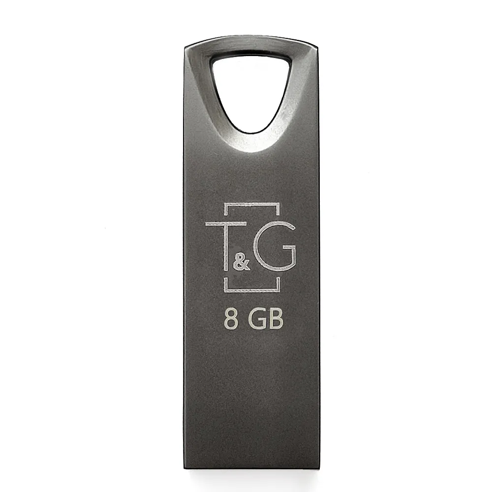 Флеш-накопичувач USB 8GB T&G 117 Metal Series Black (TG117BK-8G) - зображення 1