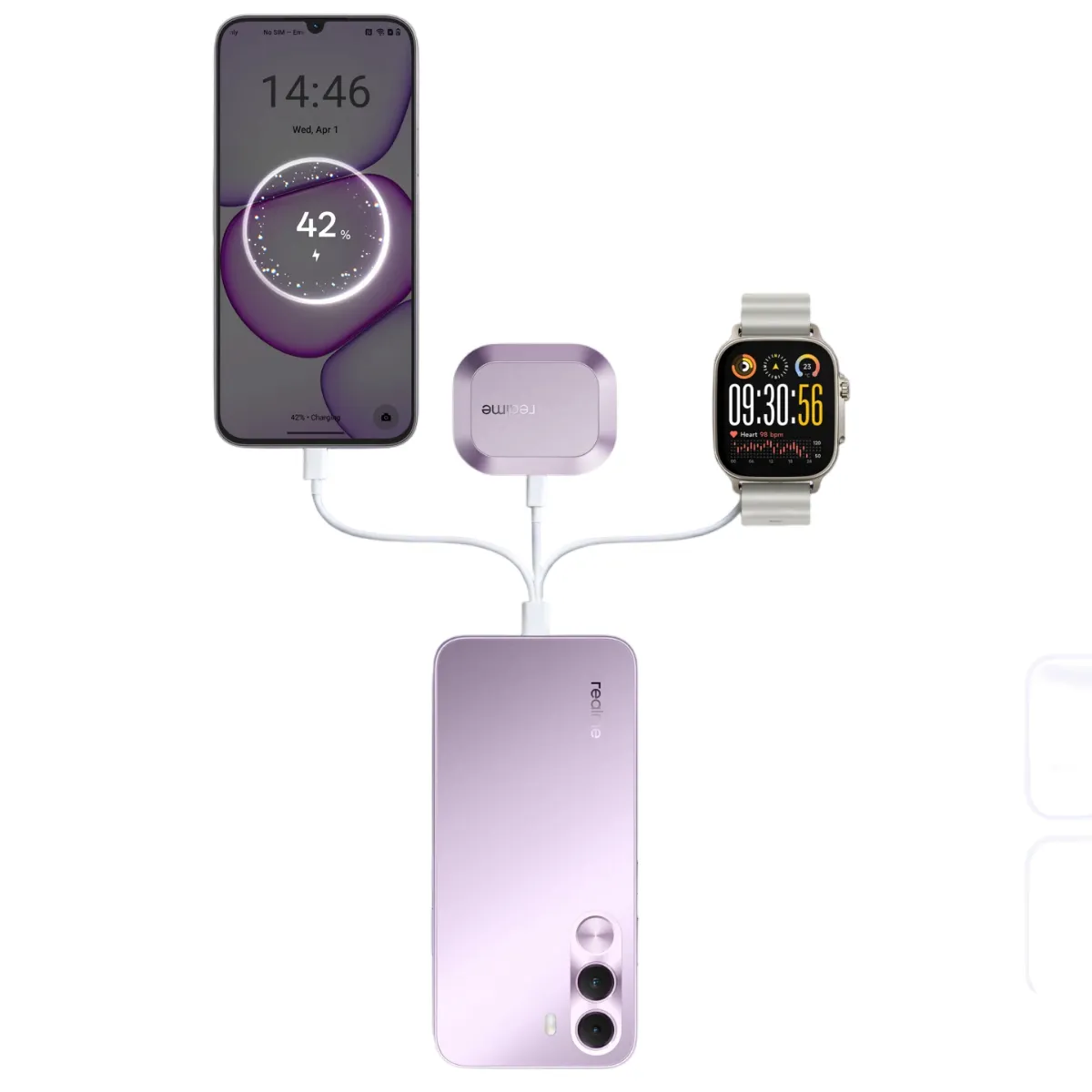 Смартфон Realme C100i 4/128GB (RMX5377) NFC Purple - мініатюра 20