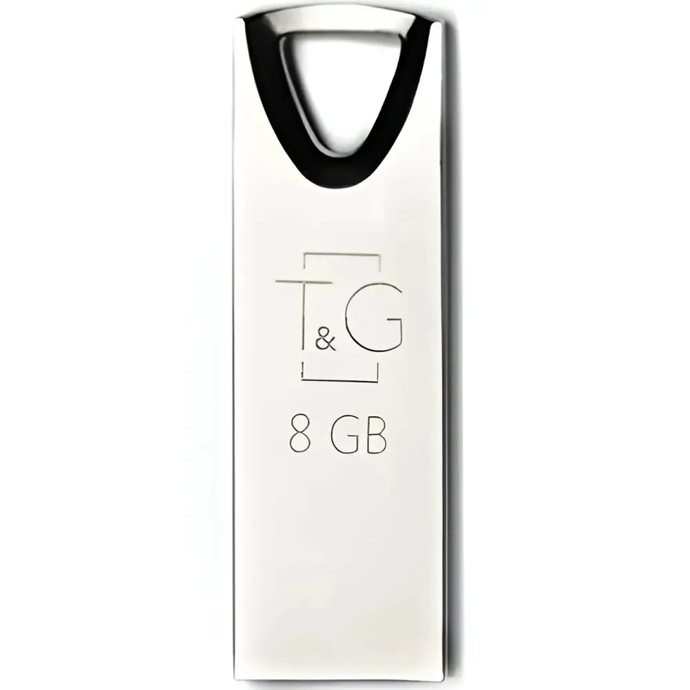 Флеш-накопичувач USB 8GB T&G 117 Metal Series Silver (TG117SL-8G) - зображення 1
