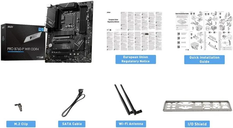 Материнська плата MSI Pro B760-P WiFi DDR4 Socket 1700 - мініатюра 6
